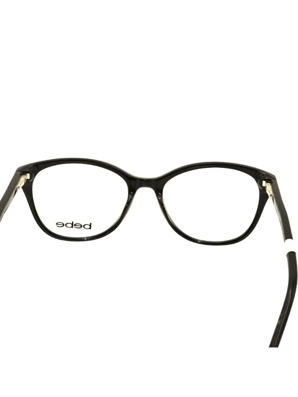Bebe Womens Black Cat-Eye Eyeglass Frames BB4178 Jet 53-17-135